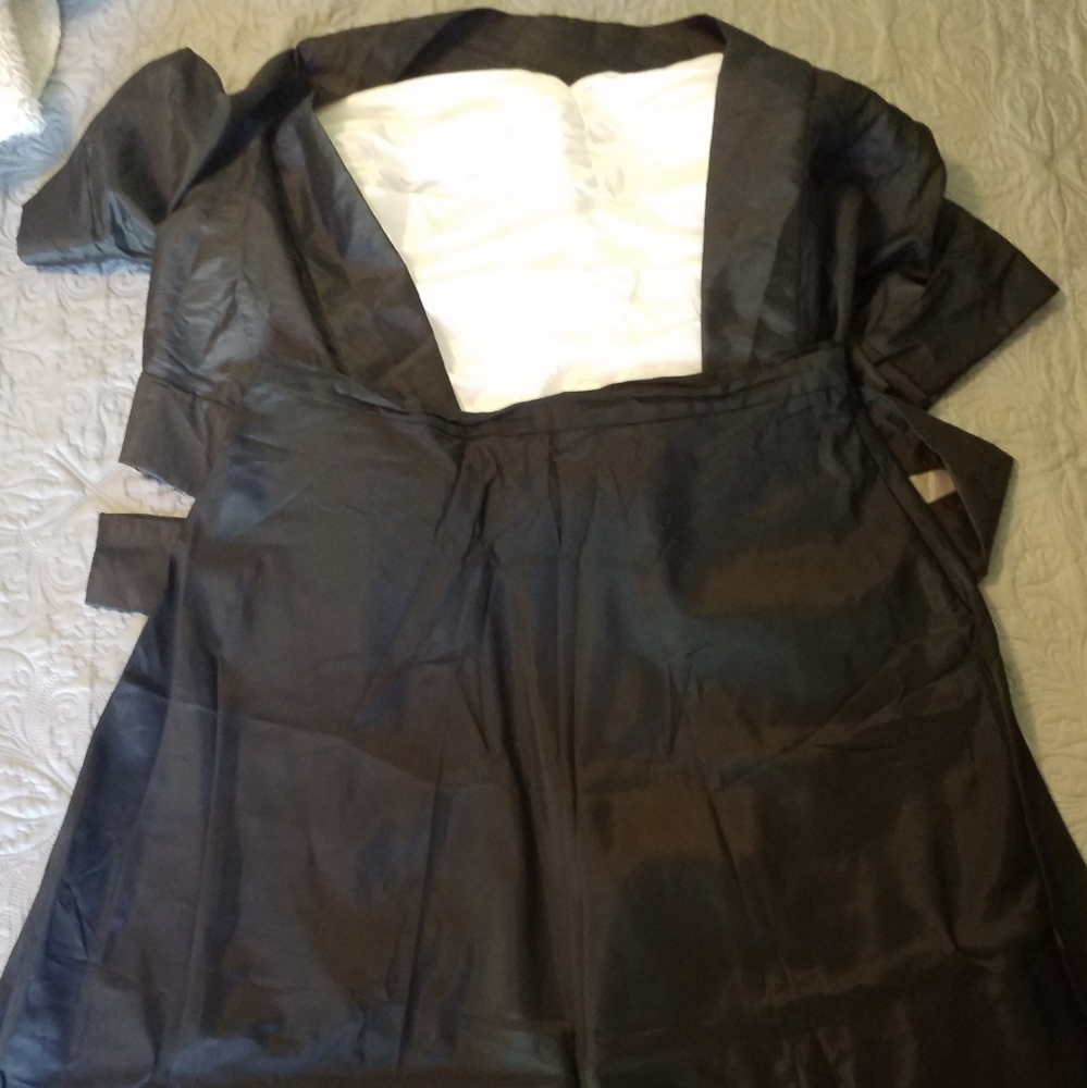 2 piece formal set, white bodice and black jacket